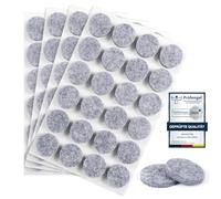 moinkerin 96 Piezas Fieltro Adhesivo Muebles 20mm Almohadillas de Fieltro Grosor 5mm Protector Patas Sillas para Pies de Muebles, Protectores Patas Sillas, Suelos de Madera Gris