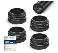 moinkerin Tapones de Láminas Redondos 30mm Tapón para Tubo Redondo de Plastico para Tubos de Metal, Tapon para Tubo de Mesa,Sillas,Estanterías 4 Piezas