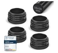 moinkerin Tapones de Láminas Redondos 50mm Tapón para Tubo Redondo de Plastico para Tubos de Metal, Tapon para Tubo de Mesa,Sillas,Estanterías 4 Piezas