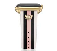 MOINSPIRE Correas magnéticas de cuero para mujer para Apple Watch Lucky Four-Leaf Clover, lindas y elegantes correas de reloj de diseño delgadas compatibles con iWatch Series 11/10/9/8/7/6/5/4/3/2/1
