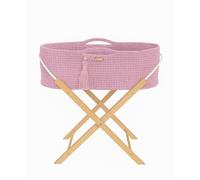 Moises bebé Artesanal Boho - COLOR : Rosa