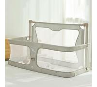 Moisés for bebé 3 en 1, cama for dormir for bebé, moisés for dormir junto a la cama con ventana de malla visible y transpirable, funda de forro suave y lavable(Creamy White)