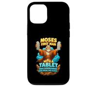 Moisés Primer Hombre con Una Tableta Cristo Biblia Evangelio Datos Nube Carcasa para iPhone 12/12 Pro