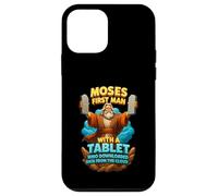 Moisés Primer Hombre con Una Tableta Cristo Biblia Evangelio Datos Nube Carcasa para iPhone 12 Mini