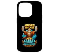 Moisés Primer Hombre con Una Tableta Cristo Biblia Evangelio Datos Nube Carcasa para iPhone 14 Pro