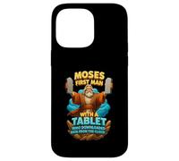 Moisés Primer Hombre con Una Tableta Cristo Biblia Evangelio Datos Nube Carcasa para iPhone 14 Pro MAX