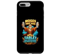 Moisés Primer Hombre con Una Tableta Cristo Biblia Evangelio Datos Nube Carcasa para iPhone 7 Plus/8 Plus