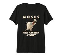 Moisés Primer Hombre con una Tableta Divertida Pascua judía Camiseta Premium