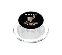 Moisés Primer Hombre con una Tableta Divertida Pascua judía PopSockets PopGrip para MagSafe