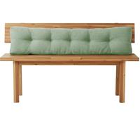moismk Cojín de Banco 80x40 130x40 140x40 110x50 Cojines para Bancos de Interior y Exterior, con Base Antideslizante para Banco de Madera, Asientos de Sofa, Jardín, Terraza(Verde Claro,110x25x8cm)