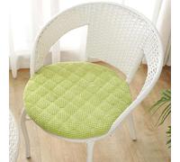 moismk Cojines Redondos para Sillas 40x40 45x45 35x35, Cojines Redondos Cojines de Asiento para Sillas de Terraza Decoración Cocina Patio Balcón Salón para Interior(Green,Diameter: 45CM)