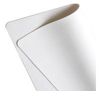 moismk Mantel Impermeable de Piel Sintética | Antimanchas y Fácil Limpieza | Córtalo a tu Medida Protección(Blanco,60x140cm)