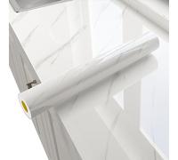 moismk Papel Pintado Autoadhesivo para Cocina - Vinilo Efecto Mármol Autopegante para Encimeras, Armarios y Mesas - Extraíble, Peel and Stick Lavable y Fácil de Colocar(Color 2,60x500cm)