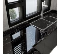 moismk Vinilo Autoadhesivo para Paredes Efecto Mármol, Papel de Contacto Autoadhesivo Autopegante para Encimera Cocina, Baño, Mesas y Armarios - Extraíble, Impermeable y Lavable(Color 6,40x1000cm)