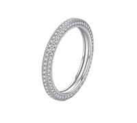 Moissanite Anillo de Oro Blanco, Anillo de Compromiso Vintage de 9 K/14 K Oro con incrustaciones de piedras para Mujer Joyería, 47 (15.0), Moissanita