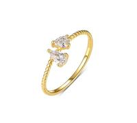 Moissanite Anillo de oro blanco, anillos de boda modernos, gotitas de oro blanco de 9 quilates, anillo de compromiso