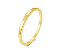 Moissanite Ring Gold, Wedding Ring for Women 9K/14K Gelbgold Eineineinsteckte Steine Damen Schmuck, 49 (15.6), Moissanita