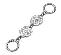 MOISTRI Extensor de bolso para bolsos Suministros para hacer bolsos Extensor de cadena de flor de ciruelo Repuesto de correa de bolso Cadena de oro Blanco