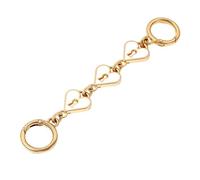MOISTRI Extensores de Correa para Bolsos Corazón Extensor Cadena de Oro Reemplazo de Correa de Bolso Accesorios para Bolsos Encantos Blanco