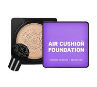 Moisture Cushion Foundation, Waterproof Concealer, Hydrating Makeup, Long Lasting Coverage Portable Design Daily Use for Women and Girls, 1,61 x 2,76 pulgadas