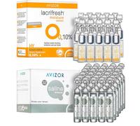 Moisture + Saline - Pack Cuidado Ocular - Lacrifresh Moisture 20x0,4ml + Solución Salina Unidosis 30x5ml - Hidratación Ocular Instantánea y Aclarado de Lentillas sin Conservantes