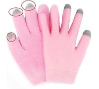 Moisturizing Gloves for Dry Hands - Gel Gloves with Touchscreen Fingertips - Overnight Spa Gloves for Women & Men Sleeping Eczema