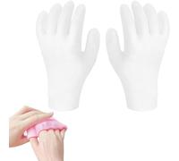 Moisturizing Gloves for Repairing Dry Cracked,Overnight Hand Mask,Intensive Hand Moisturizing and Repairing Gloves,Gel Hand Skin Care (White)