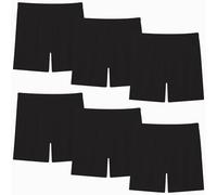 Moitiy Pantalones de ciclismo para niños, pantalones cortos para niñas, pantalones de deporte, pantalones cortos para niños, 2-12 años, 6 pares, Negro , 11-12 años