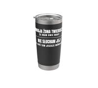 Moja Zona Twierdzi Ze Mam 2 Wady Polska Koszulka Dla Meza Vaso térmico de acero inoxidable de doble pared