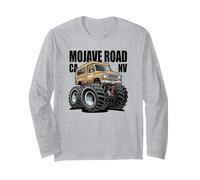 Mojave Road California Nevada Overlanding Diseño de Dibujos Animados Manga Larga