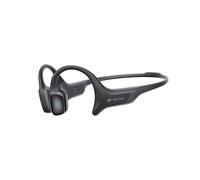 mojawa HaptiFit Terra Wearable Deportivo Inteligente, Auriculares de Conducción Ósea Bluetooth con Micrófono y MP3 de 32GB, Impermeables Inalámbricos para Ejercicio, Natación y Correr, Negro