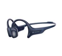 mojawa HaptiFit Terra Wearable Deportivo Inteligente, Auriculares de Conducción Ósea Bluetooth con Micrófono y MP3 de 32GB, Impermeables Inalámbricos para Ejercicio, Natación y Correr, Azul Marino