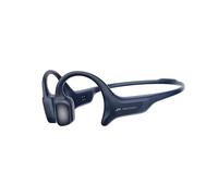 mojawa HaptiFit Terra Wearable Deportivo Inteligente, Auriculares de Conducción Ósea Bluetooth con Micrófono y MP3 de 32GB, Impermeables Inalámbricos para Ejercicio, Natación y Correr, Azul Marino