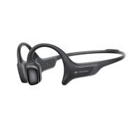 mojawa HaptiFit Terra Wearable Deportivo Inteligente, Auriculares de Conducción Ósea Bluetooth con Micrófono y MP3 de 32GB, Impermeables Inalámbricos para Ejercicio, Natación y Correr, Negro