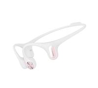 mojawa Run Air(Mojo 2) Auriculares de Conducción Ósea, Bluetooth Inalámbricos de Oído Abierto, Deportivos con Graves Profundos, Ajuste Seguro, IP67 Impermeables, 26g, 8H Autonomía, Blanco