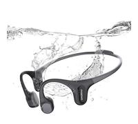 mojawa Run Plus Auriculares de Conducción Ósea, Impermeables IP68 para Nadar, Bluetooth con Micrófono y 32GB MP3, Auriculares Inalámbricos para Correr, Nadar, Andar en Bicicleta, Color Negro