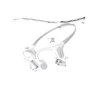 mojawa Run Plus New Auriculares de conducción ósea para natación, IP68 Impermeable Cascos con Reproductor MP3 32GB, para Running, Ciclismo y Deporte, Bajos Profundos, Mic ENC, Bluetooth 5.2 - Gris