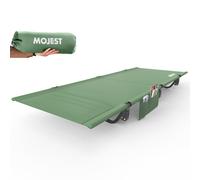 Mojest Cuna de camping ultraligera para adultos, cama plegable portátil, soporta 350 libras, ligera para viajes, camping, senderismo, mochileros, montañismo, verde claro