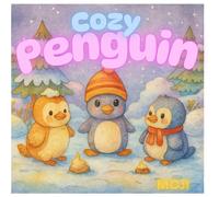 MOJI : Baby Penguin Coloring Book for Kids and Adults: Cute and Cozy Penguin Scenes for Relaxation, Fun, and Creativity: Adorable Baby Penguin ... Stress Relief, (Cozy Shops Coloring Series)