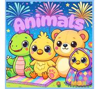 MOJI: Cozy Animals Coloring Book: Cute Baby Bears, Dinosaurs, Chicks, and More: Adorable Kawaii Animal Scenes for Kids Ages 4-8 - Fun and Relaxing ... Cozy Friends (Cozy Shops Coloring Series)