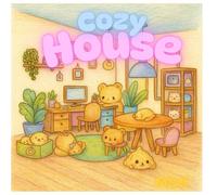 MOJI : Cozy House Coloring Book for Kids and Adults: Fun and Cute Home Scenes for Relaxation and Creativity for Stress Relief and Fun Coloring: ... Stress Relief (Cozy Shops Coloring Series)
