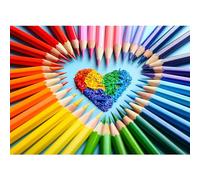 MOJIGE Rompecabezas para adultos 1000, rompecabezas para adultos, rompecabezas desafiantes, juego de rompecabezas para todo para mujeres, regalos para hombres, tema: lápices de colores