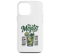 Mojito Cocktail Recipe Graphic tee Lime Mint Rum Soda Carcasa para iPhone 13 Pro MAX