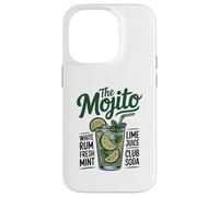 Mojito Cocktail Recipe Graphic tee Lime Mint Rum Soda Carcasa para iPhone 14 Pro