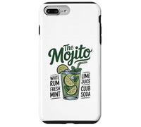 Mojito Cocktail Recipe Graphic tee Lime Mint Rum Soda Carcasa para iPhone 7 Plus/8 Plus