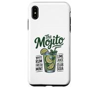 Mojito Cocktail Recipe Graphic tee Lime Mint Rum Soda Carcasa para iPhone XS MAX