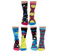 Mojitoes United Oddsocks - Caja de 6 calcetines para mujer desparejados, multicolor, talla europea 37 - 42
