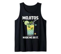 Mojitos Made Me Do It Cóctel Lima Mentas Camiseta sin Mangas
