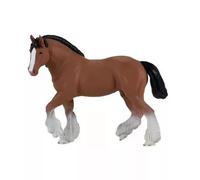 Mojo: Caballo Clydesdale - 14,4 cm, marrón