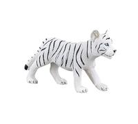 Mojo Figura animal Tigre AU blanco pequeño modelo debout 6,5 x 4 cm
